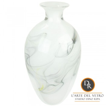 Bella Bianco Italiaanse glaskunst vaas Dino Ripa