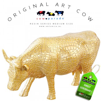 Mira Moo Gold koebeeldje kunst koe