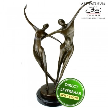 Bronzen beeld Danspaar Heart Dance
