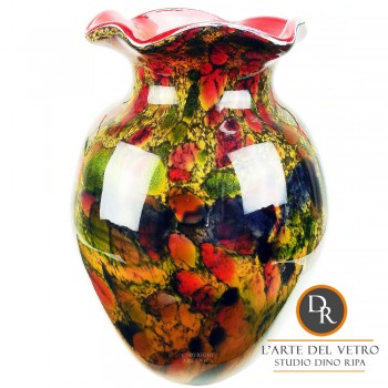 Cremona glaskunst Vaas unica art Dino Ripa