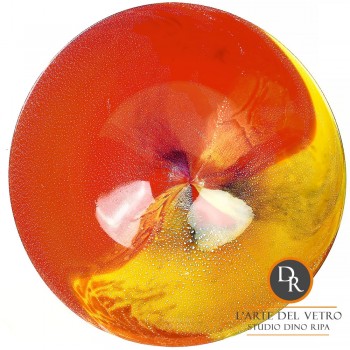 Elba Italiaanse glaskunst schaal Dino Ripa
