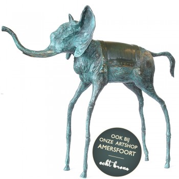 Elephant unica bronzen beeld 33cm