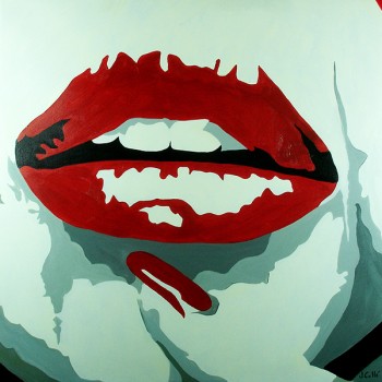 Schilderij Hot Lips Galerie Art Unica Amersfoort