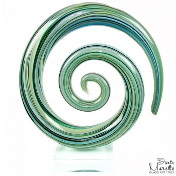 Spiral of Love glassculptuur Unica Fresh Green