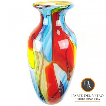 Vaas Abano Italiaanse unica glaskunst Dino Ripa