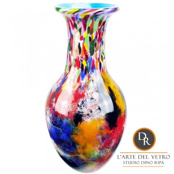 Vaas Piave unieke Italiaanse glaskunst geblazen Dino Ripa