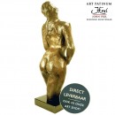 Elegance Bronzen beeld John Frel elegante vrouw naakt 60cm bruin gepatineerd Art Unica