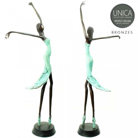 Ballerina's beelden brons 65cm en 70cm