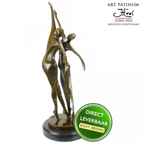 Bronzen beeld Danspaar Art Unica