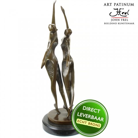 Bronzen beeld Danspaar Art Unica