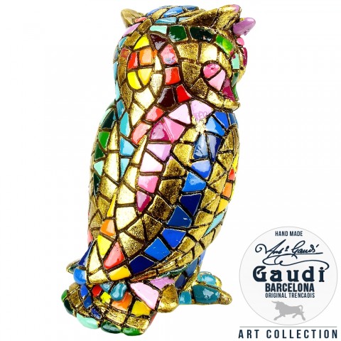 Mozaiek Gaudi beeldje uil