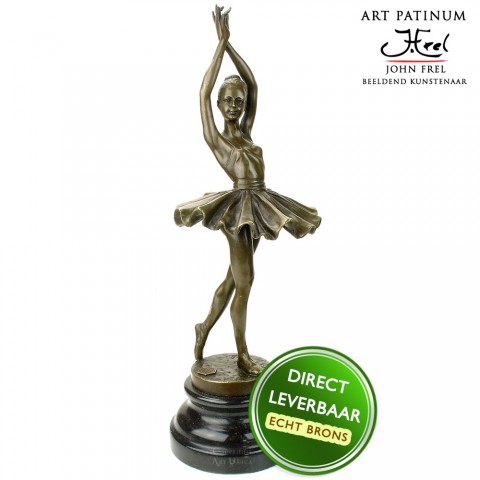 Ballerina bronzen beeld