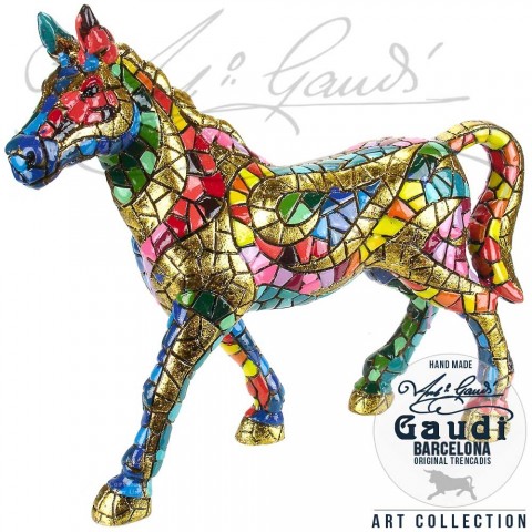 Paard mozaiek beeld mozaiek origineel Gaudi