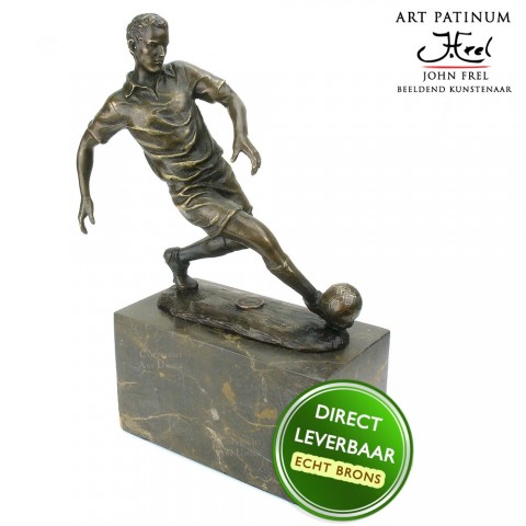 Voetballer beeld brons Art Unica