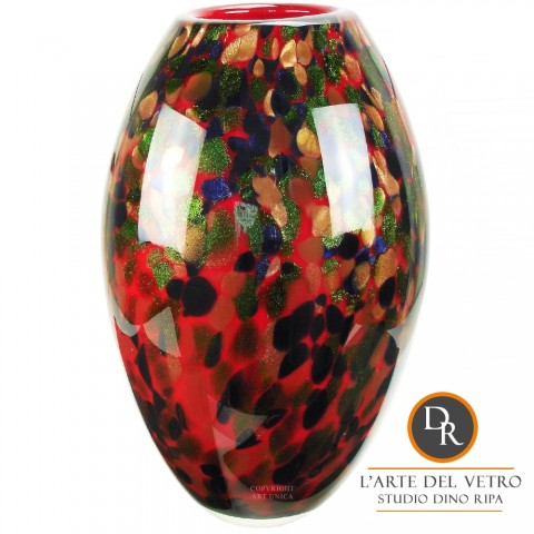 Gimignano Vaas Italiaanse glaskunst Dino Ripa Art Unica