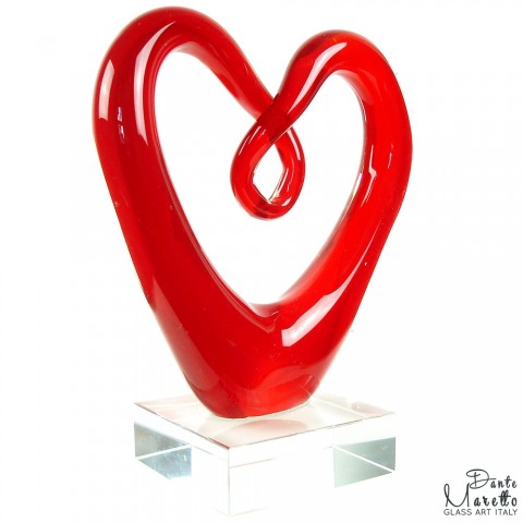 Sweetheart glas beeldje rood Dante Maretto