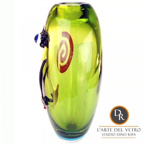 Unica Vaas glaskunst Faccia Aida Dino Ripa 