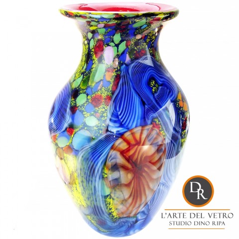 Vaas Cella Italiaanse glaskunst Dino Ripa Art Unica
