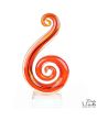 Glassculptuur Harmonie rood Art Unica