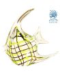 Glaskunst beeldje Vis Geel Yellow Elegance 17cm