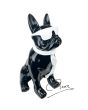 Pop Art Beeld Bulldog Soul ManBlack 28cm
