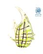 Glaskunst beeldje Vis Geel Yellow Elegance 17cm Galanti