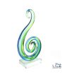 Glassculptuur Harmonie 20cm Blauw groen