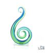 Glassculptuur Harmonie 20cm Blauw groen Unica
