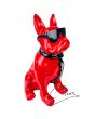 Pop Art Beeld Bulldog Soul Man Red 28cm