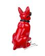 Pop Art Beeld Bulldog Soul ManRed 28cm