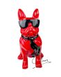 Pop Art Beeld Bulldog Soul Man Red 28cm
