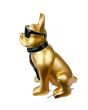 Pop Art Beeld Bulldog Soul Man Gold 28cm