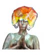 Gaia detail keramiek beeld met glas Unica