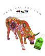 Flower Lover Cow Art Cow koebeeld beschilderd
