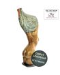 Bronzen beeld vrouw ontkledend titel Tentation 