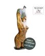 Tentation bronzen beeld vrouw naakt 