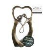 Bronzen beeldje Samenzijn 17cm Eduard Martens