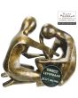 Bronzen beelden set man en vrouw van Eduard Martens titel Aandacht