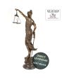 Bronzen beeld Vrouwe Justitia groot 100cm