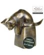Bronzen beeldje Poes 12cm Eduard Martens