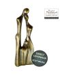 Happy Family, bronzen beeld famile Familie met 1 kind Art Unica