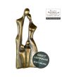 Bronzen beeld 44cm Happy Family met 2 Kinderen van Eduard Martens Art Unica