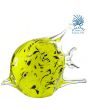 Vis glaskunst beeldje Mystic Yellow geel 21cm Italiaanse glaskunst