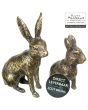 Bronzen beeldjes Haasje en Konijntje