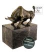 Bronzen beeld Bull stier op sokkel