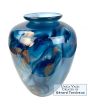 Unieke Franse glaskunst vaas Ciel blauw Art Unica