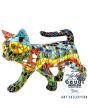 Poes beeldje lopend mozaiek