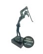 Bronzen beeldje Golfster 28cm