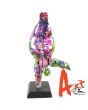 Balancing Act Dikke dame Graffity beeld Art Unica