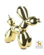 Balloon Dog Jeff Koons Glossy Gold Blue Unica Artists Collective